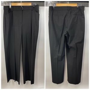 Elie Tahari | Black with Subtle Brown Plaid Career Pants Size 16